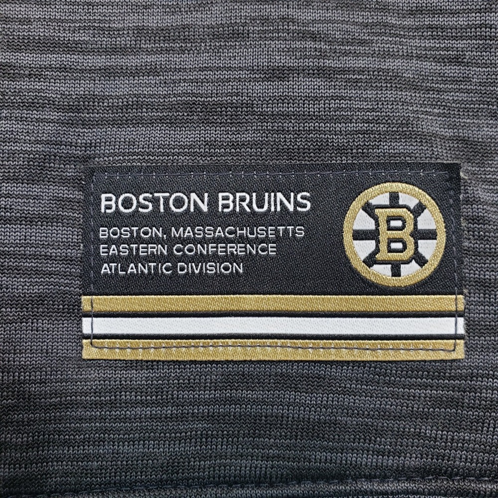 Fanatics NHL Boston Bruins Authentic Pro Pullover Hoodie Mens M Gray Zip Pockets - Picture 3 of 10
